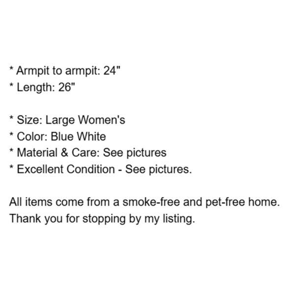 Lucky Brand Sweater Womens Large Blue White Stripe Cotton Colorblock Nautical - Picture 4 of 12